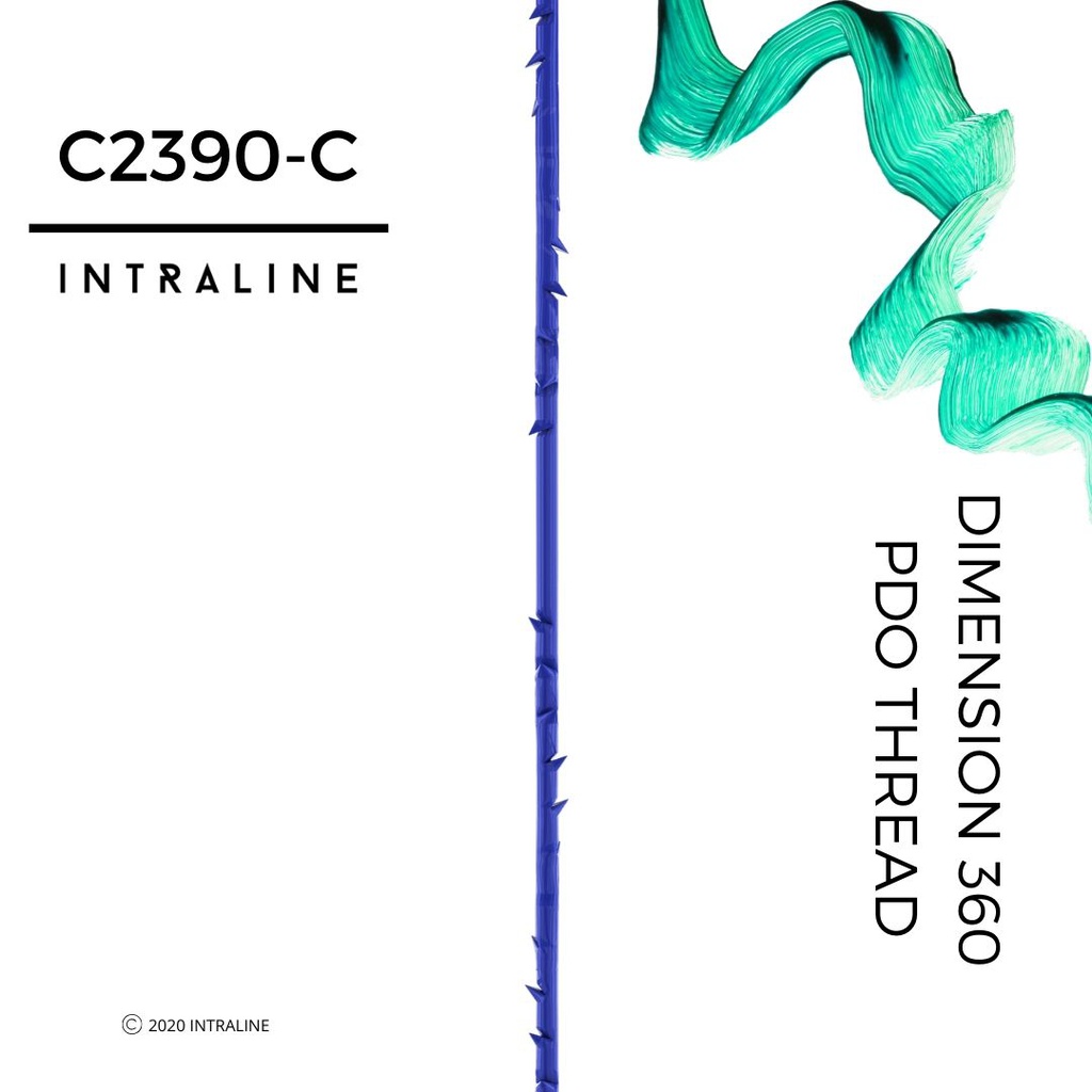 Intraline PDO Thread C2390-C - Dimension 360 W Cannula 23G 90/150mm 3-0 (20 pack)