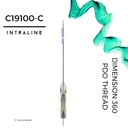 Intraline PDO Thread C19100-C - Dimension 360 W Cannula 19G 100/140mm 0-0 (20 pack)