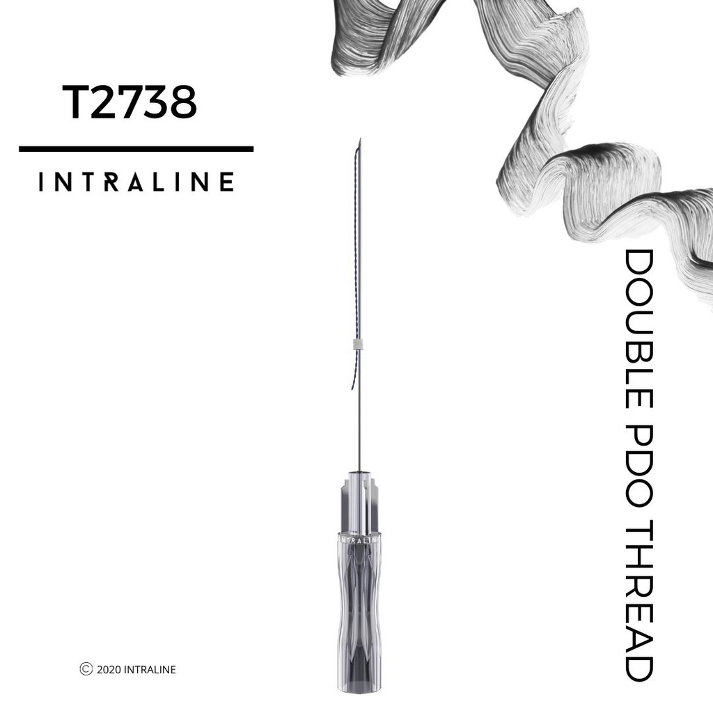 Intraline PDO Thread T2738 - Double 27G 38/50mm 2X7-0 (20 pack)