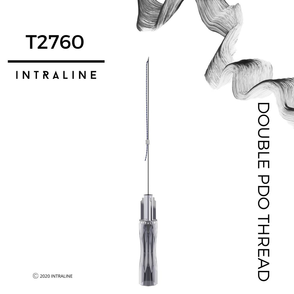 Intraline PDO Thread T2760 - Double 27G 60/90mm 2X7-0 (20 pack)