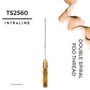 Intraline PDO Thread TS2560 - Double Spiral 25G 60/90mm 2X6-0 (20 pack)