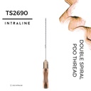 Intraline PDO Thread TS2690 - Double Spiral 26G 90/150mm 2X7-0 (20 pack)