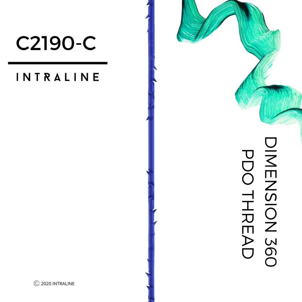 Intraline PDO Thread C2190-C - Dimension 360 W Cannula 21G 90/150mm 2-0 (20 pack)