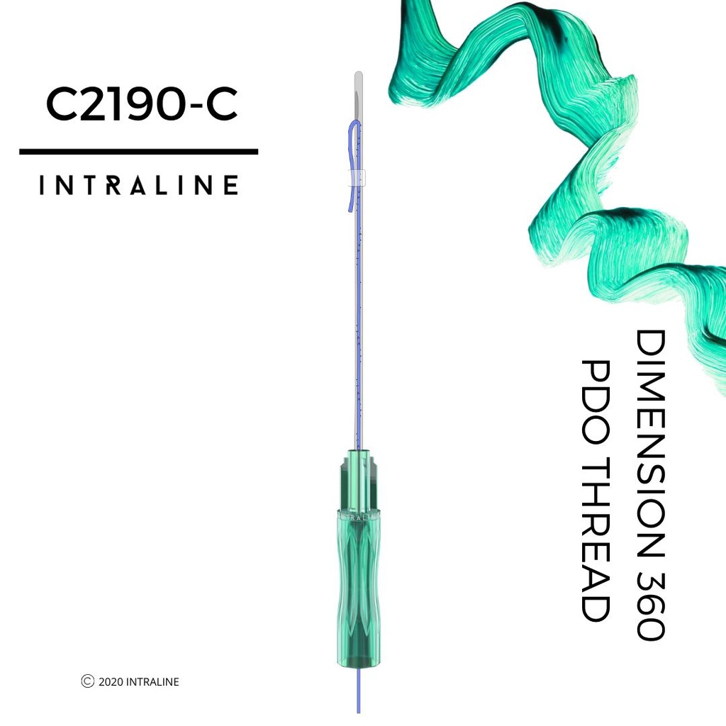 Intraline PDO Thread C2190-C - Dimension 360 W Cannula 21G 90/150mm 2-0 (20 pack)