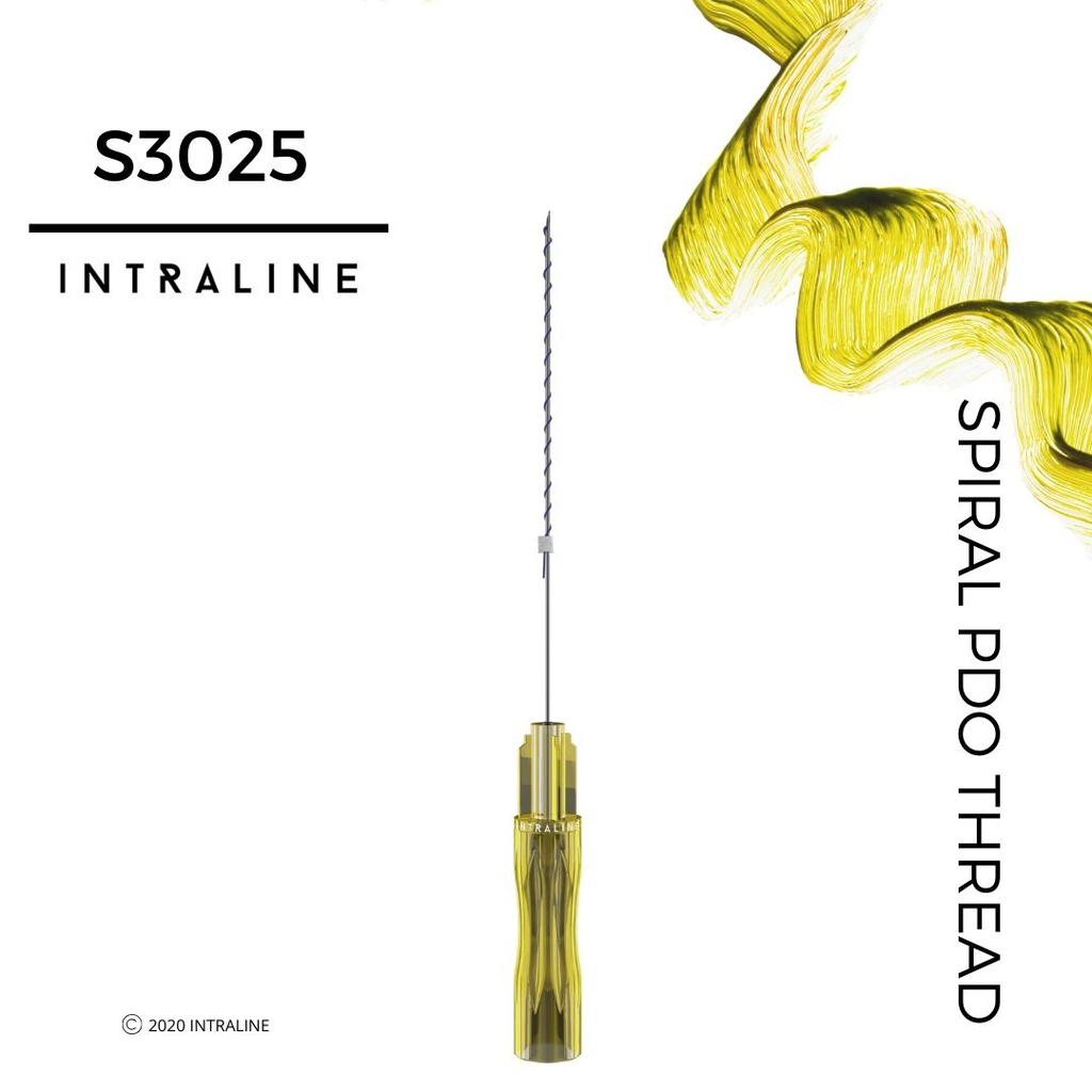 Intraline PDO Thread S3025 - Spiral 30G 25/30mm 7-0 (20 pack)