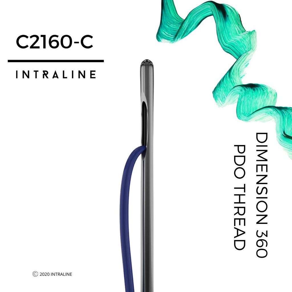 Intraline PDO Thread C2160-C - Dimension 360 W Cannula 21G 60/90mm 2-0 (20 pack)