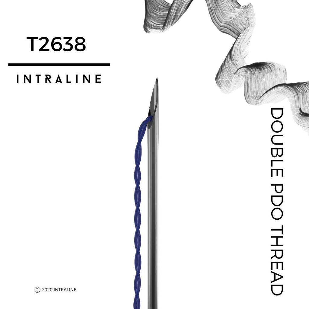 Intraline PDO Thread T2638 - Double 26G 38/50mm 7-0,6-0 (20 pack)