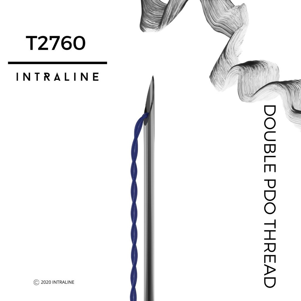 Intraline PDO Thread T2760 - Double 27G 60/90mm 2X7-0 (20 pack)