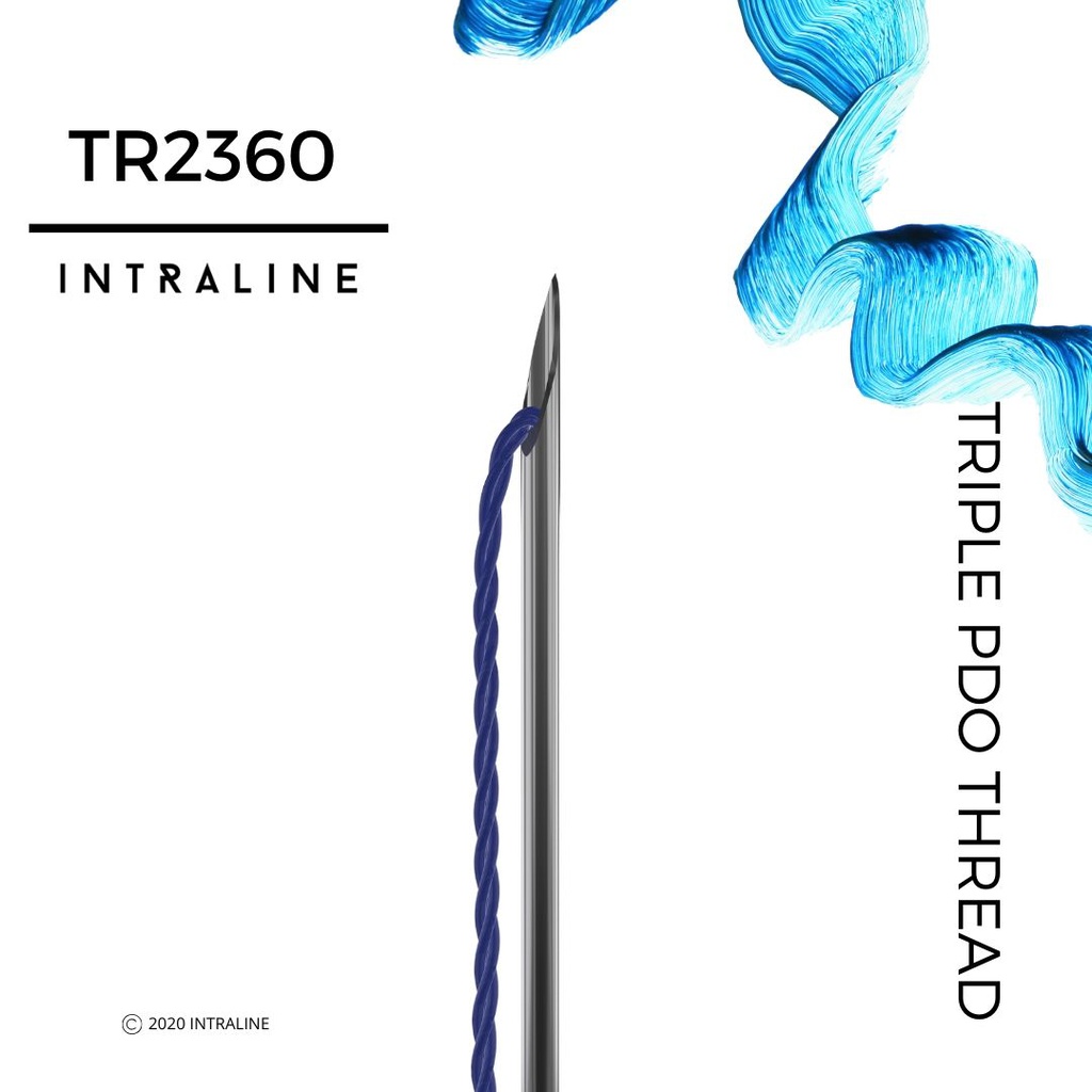 Intraline PDO Thread TR2360 - Triple 23G 60-90mm 3X6-0 (20 pack)