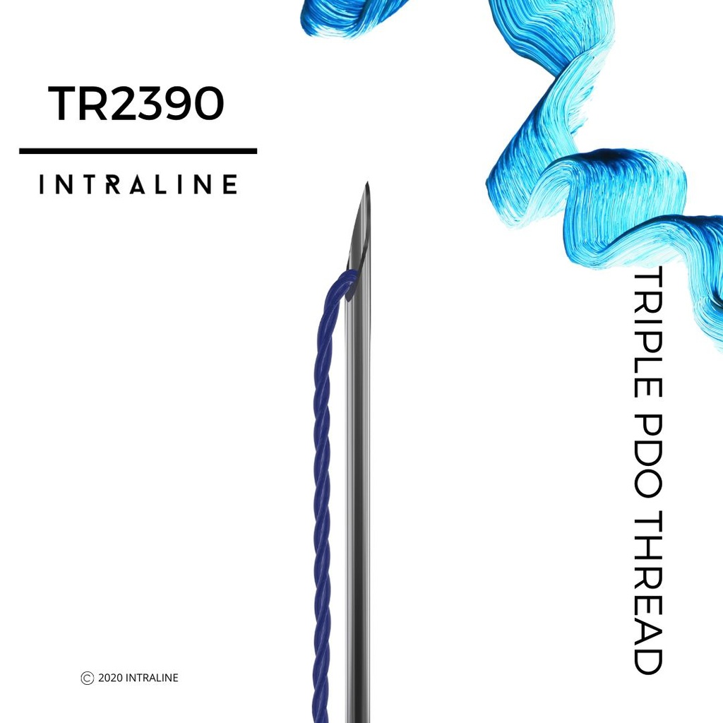 Intraline PDO Thread TR2390 - Triple 23G 90/150mm 3X6-0 (20 pack)