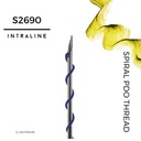 [S2690] Intraline PDO Thread S2690 - Spiral 26G 90/150mm 5-0 (20 pack)